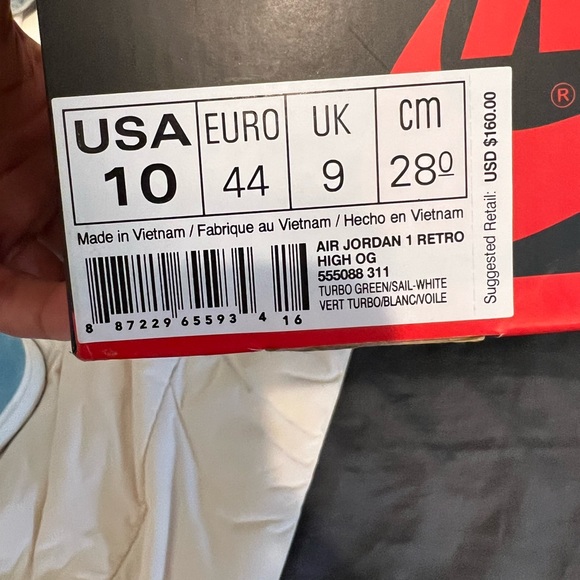 Jordan 1 Retro High Turbo Green - Picture 5 of 8